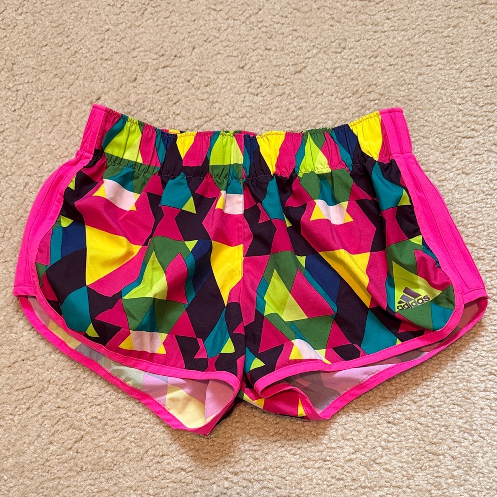 Adidas Women's Vibrant Patterned Athletic Shorts